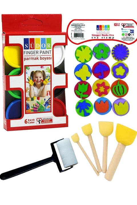 Arthobi Südor Parmak Boyama Seti, Anaokulu, Kreş Seti Yıkanabilir