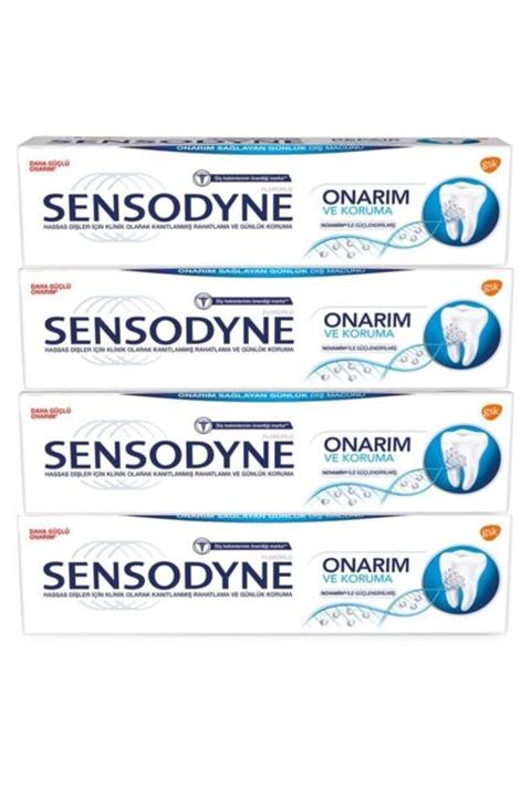 Sensodyne Diş Macunu Onarım ve Koruma 75 ml 4 Adet