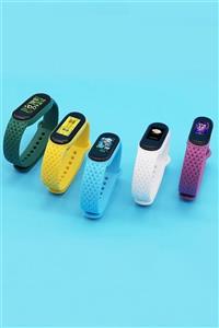 PUFWİN Xiaomi Mi Band 5/6 Uyumlu Elmas Desenli Kordon Seti 5 Adet