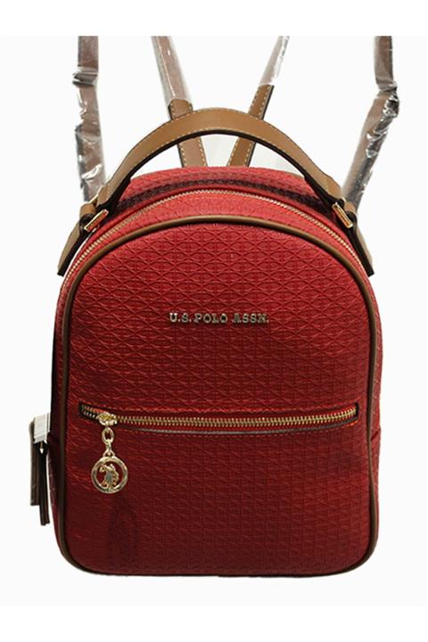 U.S. Polo Assn. Kadın Kırmızı Us Polo Sırt Çantası
