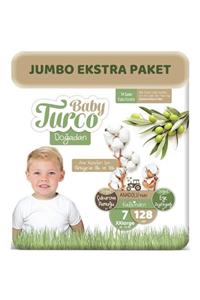 Baby Turco Doğadan Bebek Bezi 7 Beden 20-30 Kg 128 Adet