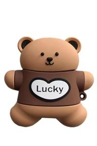 Bahadır Teknoloji Sevimli Airpods Uyumlu Kılıf Lucky Bear