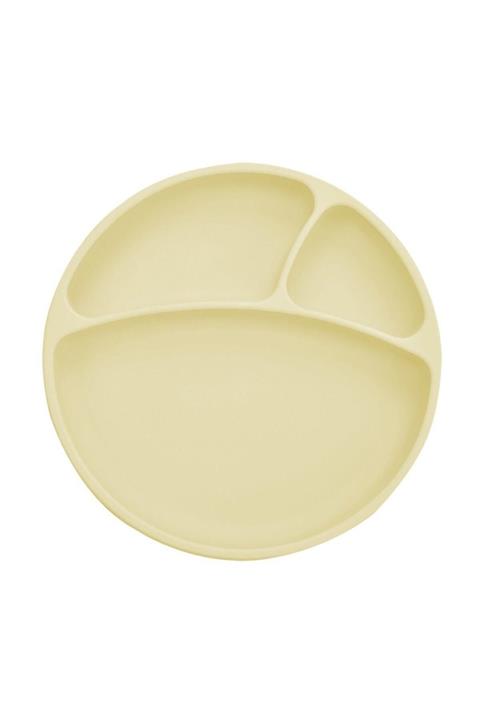 Oioi Porsiyon Vakum Tabanlı Silikon Tabak Sarı