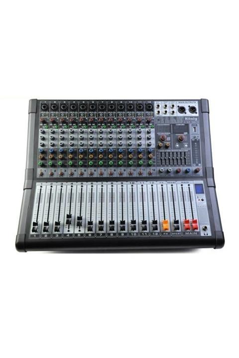 König K-12 P1000 Fx 1000 Watt 12 Kanal Power Mikser