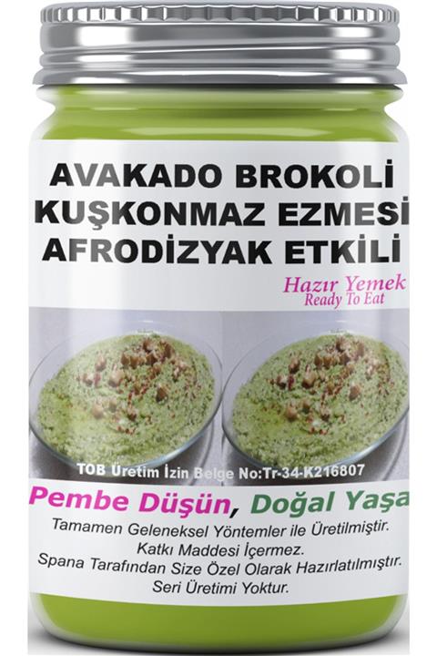 SPANA Avakado Brokoli Kuşkonmaz Ezmesi Afrodizyak Etkili Ev Yapımı Katkısız 330gr