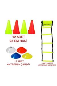 Leyaton Antrenman Seti 4 Metre Merdiven + Huni + Küçük Çanak Seti