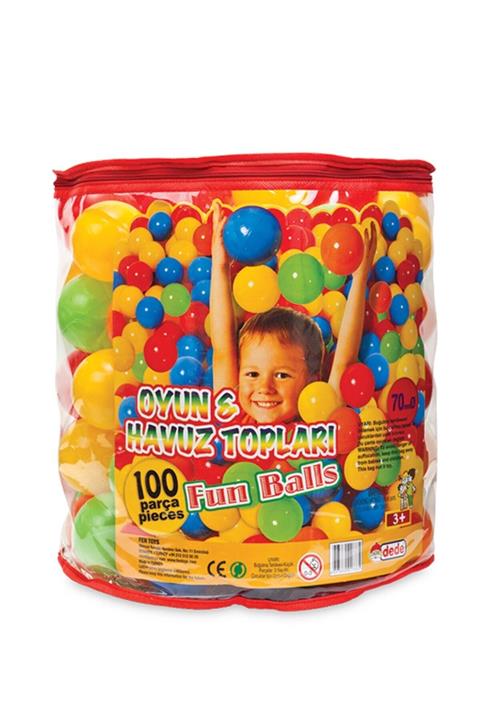 DEDE Oyun Ve Havuz Topu 7cm (100 Adet )