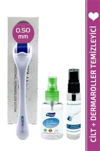 Dermablue 0.50mm Dermaroller 540 Titanyum Iğneli Orijinal Yüz & Saç Derma Roller