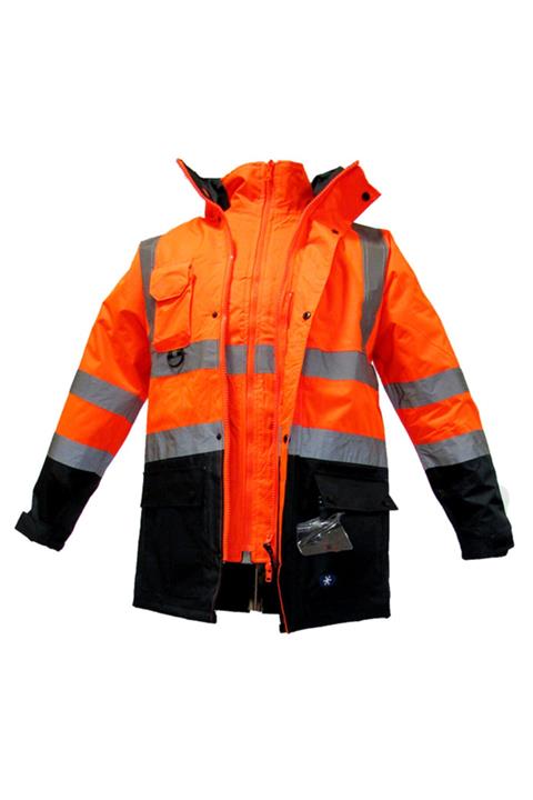 Junior / Jn 1004 Parka 5 In 1 - Içi Çıkmalı Oxford Turuncu