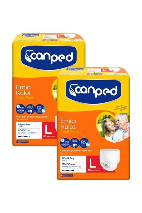 Canped Büyük Boy Large Emici Külot 60 Adet