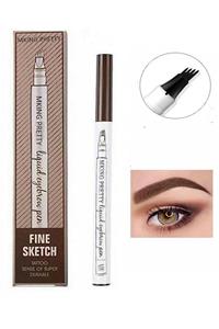 Deiog Marka Fine Sketch Kaş Kalemi Şekillendirme Boyama Kaş Rimeli Kalıcı Microblading (kahverengi) Dop6330035