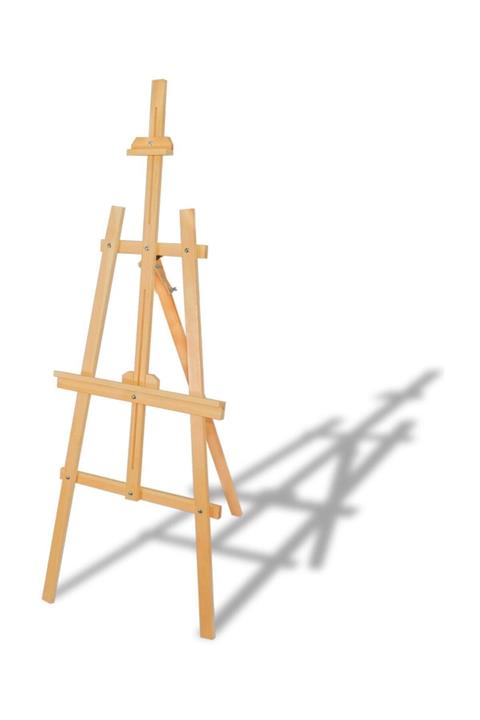 ÇANAKCI AHŞAP Şövale 172 Cm Ahşap Resim Şovalesi Ressam Sehpası Ayarlanabilir -