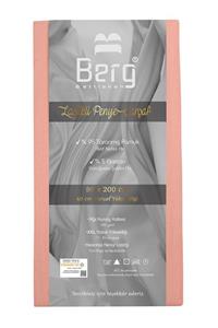 Berg Bettlaken 90x200 35 Cm Yükseklik Lastikli Lüks Penye Pamuklu Çarşaf Pudra, Luxury Fitted Sheet Cotton