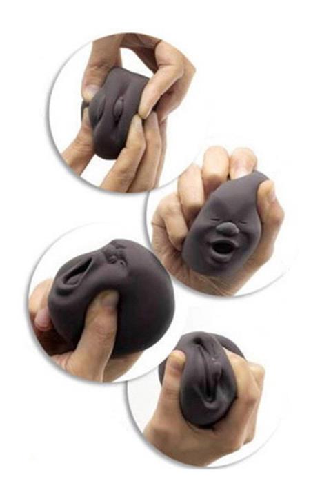 VOX - Soft Stres Topu Insan Surat Siyah 1 Adet