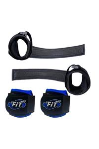 FİT365 Big Grip Pro Lifting Bileklik Straps Mavi