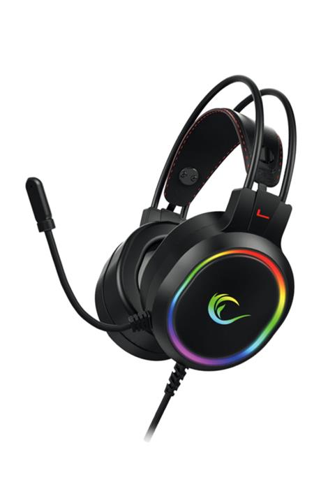 Rampage RM-K12 MANLY Siyah 7,1 USB Surround RGB Işık Efektli Gaming Oyuncu Mikrofonlu Kulaklık