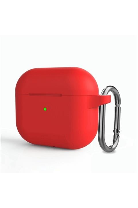 Mi7a Airpods 3. Nesil Uyumlu Silikon Koruma Kılıf Kırmızı