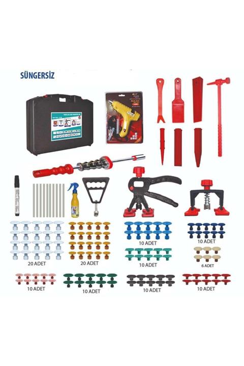 ByDENT Pdr Boyasız Göçük Düzeltme Çanta Set 140 Parça Süngersiz