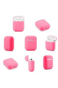 MobileGaraj Airpods Uyumlu  Pembe Silikon Kapak Kılıf