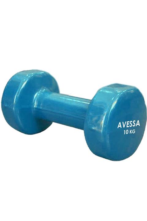 AVESSA 10 Kg Vinly Kaplı Dambıl Çift