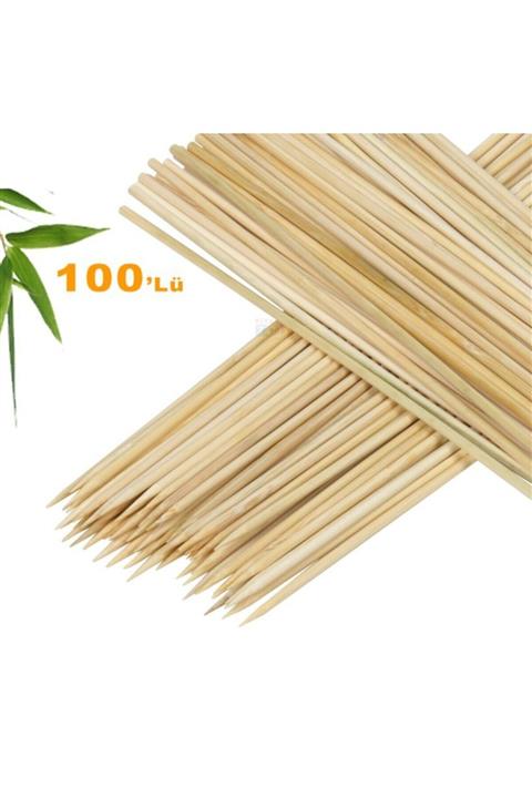 nistabolje 100 Adet Bambu Çöp Şiş Ahşap Şiş