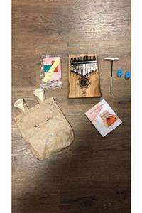 PUKA Kalimba Tam Set Koa Ağacı ( Taşıma Çantası, Parmak Penası, Akort Çekici, Sticker, Kitap Hediye)