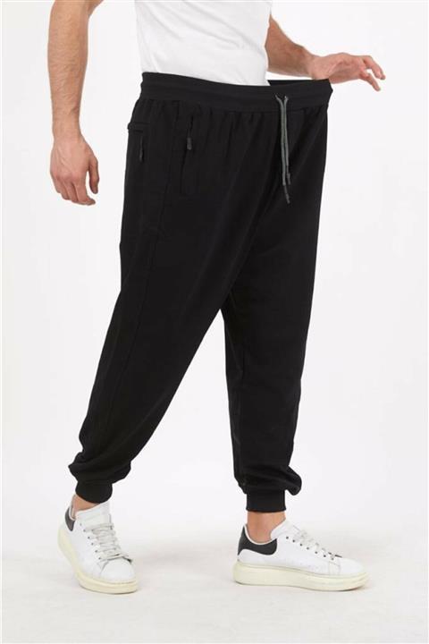 Classy mağazacılık Siyah Iki Iplik Battal Eşofman Alt