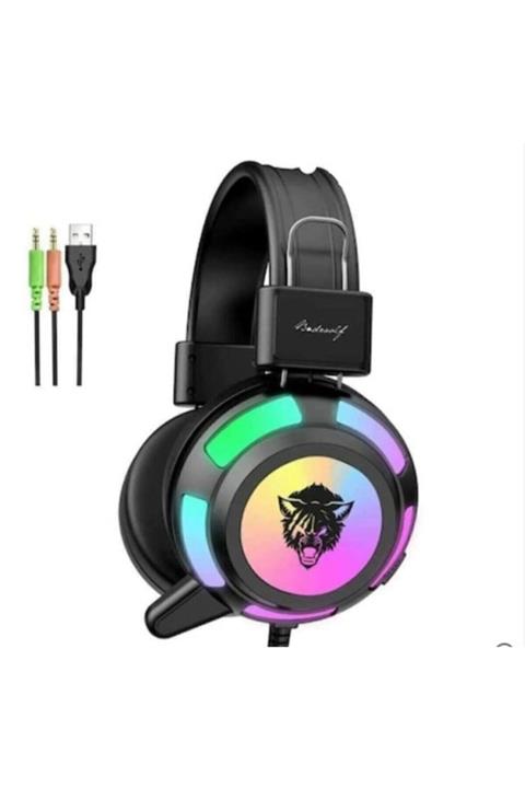 Yoro V8 Mikrofonlu Oyuncu Kulaklığı Yeni Rgb Led Işıklı Kulaklık