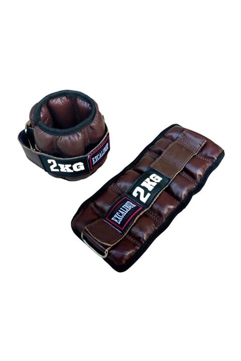 Excalibur Deri Ayak Bilek Ağırlığı Taba Kahve 2 Kg