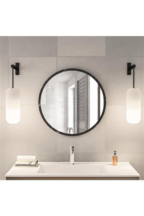 bluecape Yuvarlak Sonata Banyo  Wc Antre Dresuar Konsol Duvar Salon Mutfak Çocuk Yatak Odası Aynası 60cm