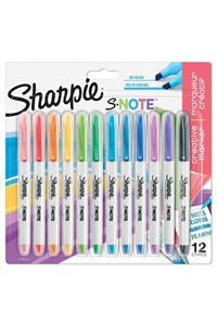 Sharpie Sharpıe Snote Kreatif Markör, Kesik Uç 12'li Blist