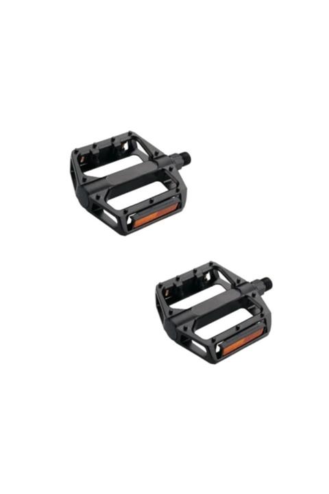 HSGL Bisiklet Geniş Bilyalı Reflektörlü Siyah Pedal