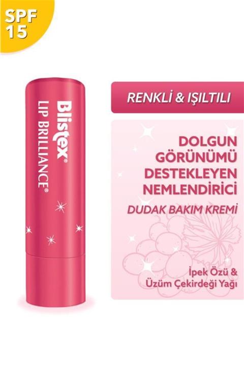 Blistex Renk Ve Işıltı Etkili Nemlendirici Spf15 - Lip Brilliance Spf15 3,7 G