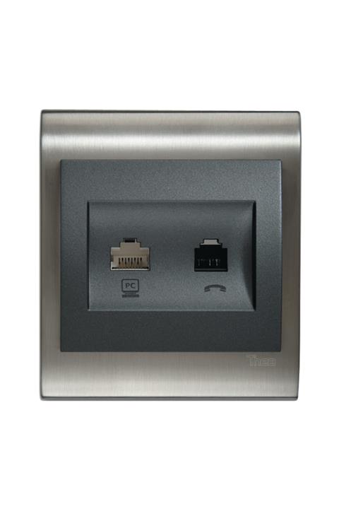 VİKO Thea Blu Data-numeris Telefon Prizi/tüm Renkler - Gold - Beyaz