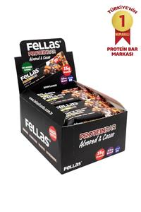 Fellas Yüksek Protein Bar - Bademli ve Kakaolu 45 gr x 12 Adet