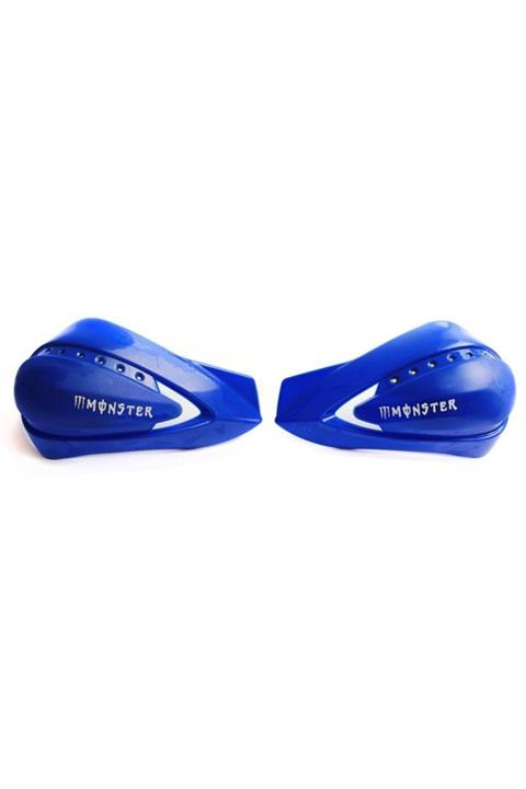 Knmaster Monster Mavi Beyaz Ledli Elcik Koruma Takım