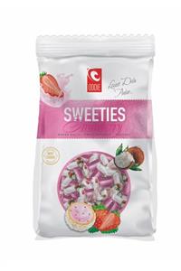 ODDIE SWEETIES Çilek Parçacıklı Hindistan Cevizli Top Gofret 250 Gr Poşet