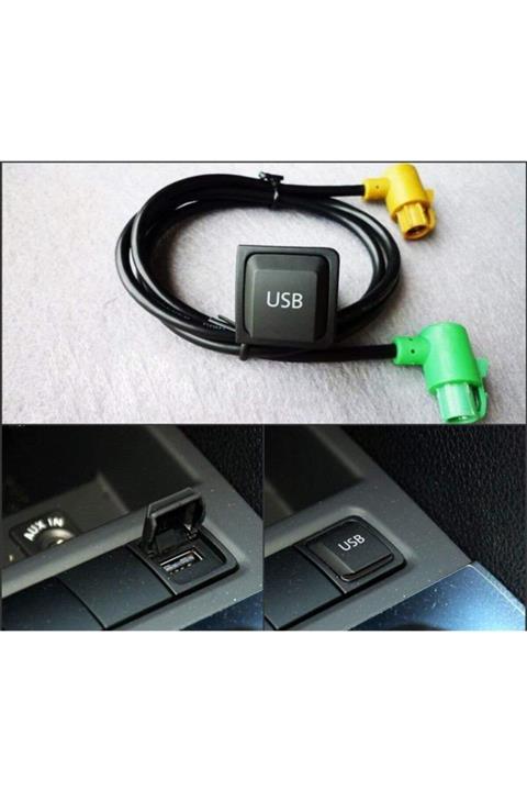 Techmaster Vw Passat Jetta Golf Mk5 Mk6 Rcd510 Teyp Usb Bağlantı Kablo Sku7
