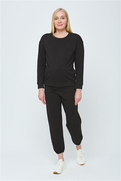 Motherway Hamile Siyah Eşofman Takım