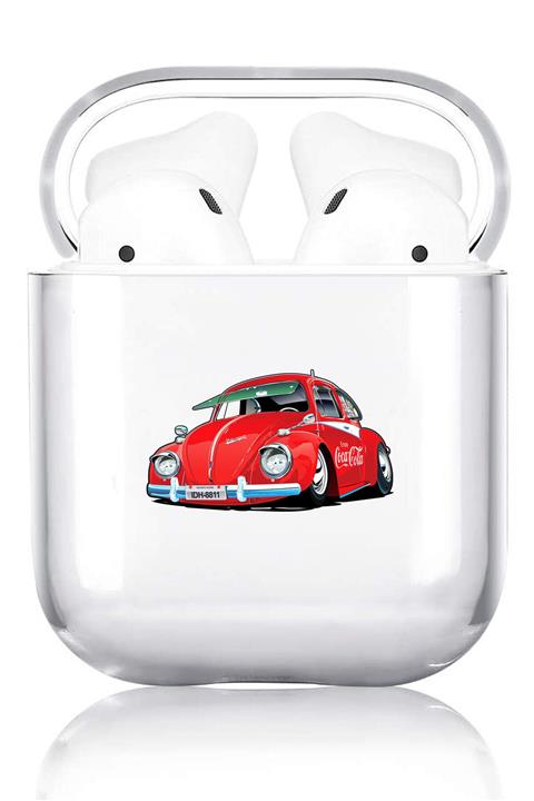 Apple Airpods Kılıfı Desenli Şeffaf Sert Kapak - Vosvos.