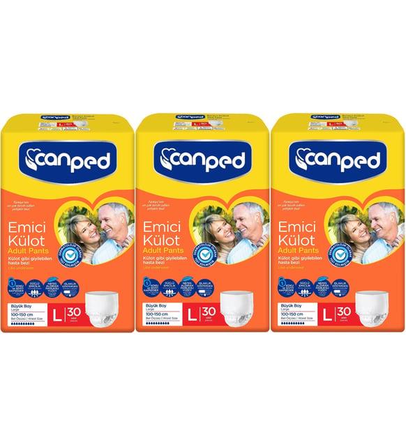 Mavi beyaz Ped Emici Külot Hasta Bezi Medium Orta 60 Adet