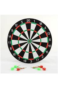 Aydınlı Çift Taraflı 40 cm Dart Tahtası ve 6 Adet Ok