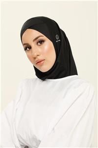 ELF PRIVE Çapraz Hijab Bone-siyah