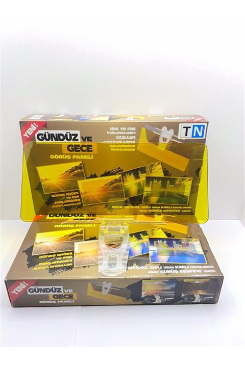 Aksesuarcım07 Holywood Güneşlik Sarı Uv Cam Mandallı