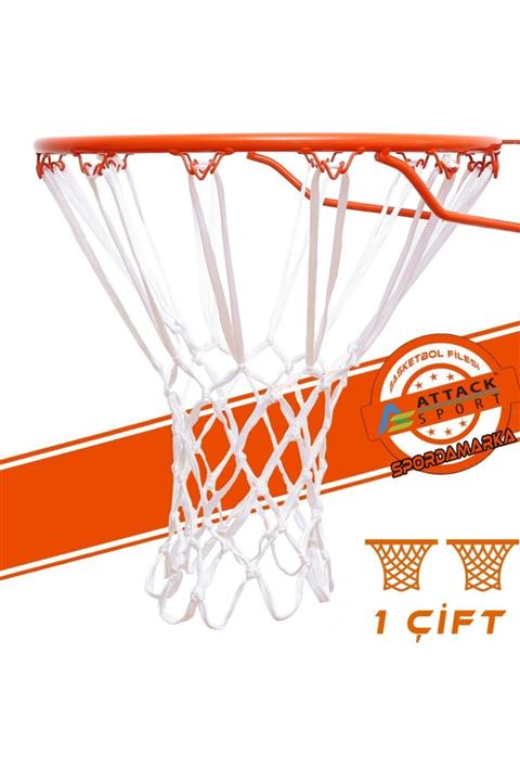 Attack Sport Basketbol Filesi, Basketbol Pota Filesi Nizami - 4mm 4x4 cm