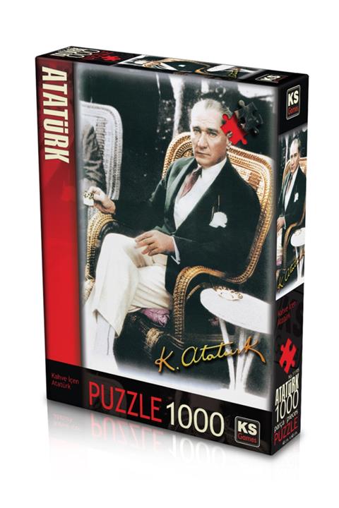 Ks Puzzle 1000 Kahve İçen Atatürk 11195