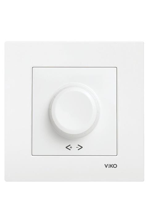 VİKO - Karre-meridian Beyaz R Dimmer Rl 600w Mekanizma Karre Cerçeve Dahil