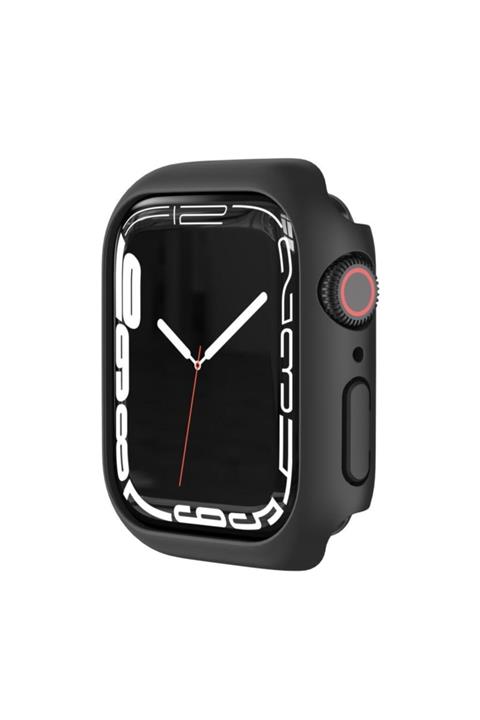 Techmaster Apple Watch 7 Serisi 45mm Rubber Sert Plastik Mat Kılıf Kapak
