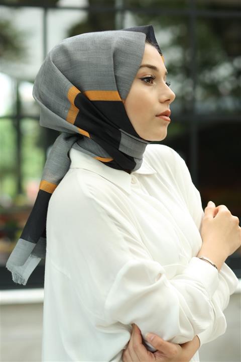 AFVENTE Dijital Baskılı Pamuk Şal Ds-37-v1