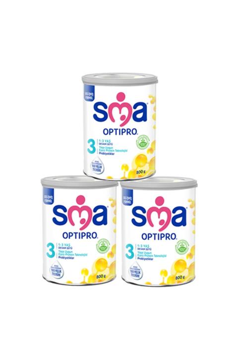SMA 3 Optipro Probiyotik Devam Sütü 800 Gr X 3 Adet